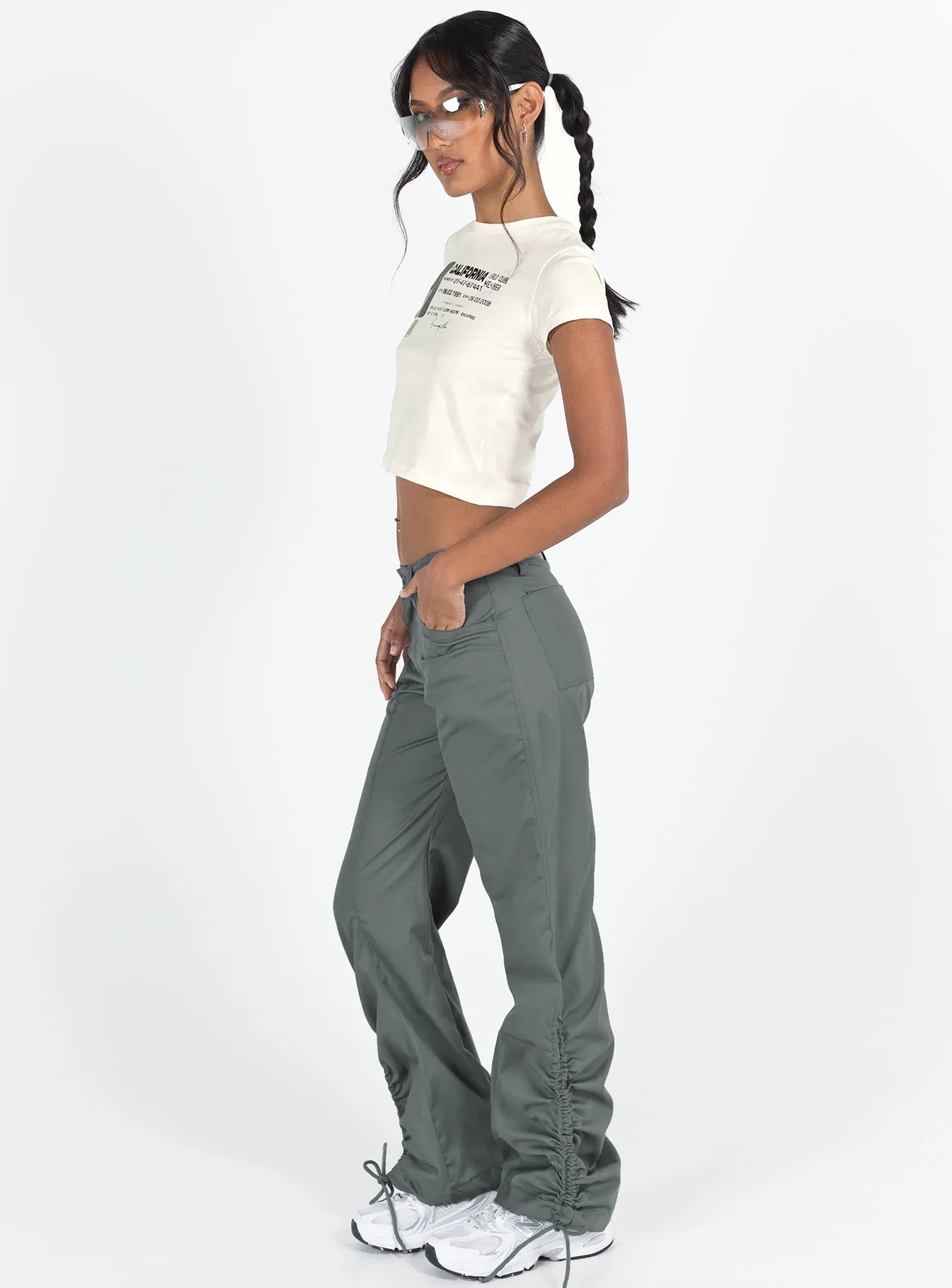 Motel Bracha Trouser Charcoal Grey