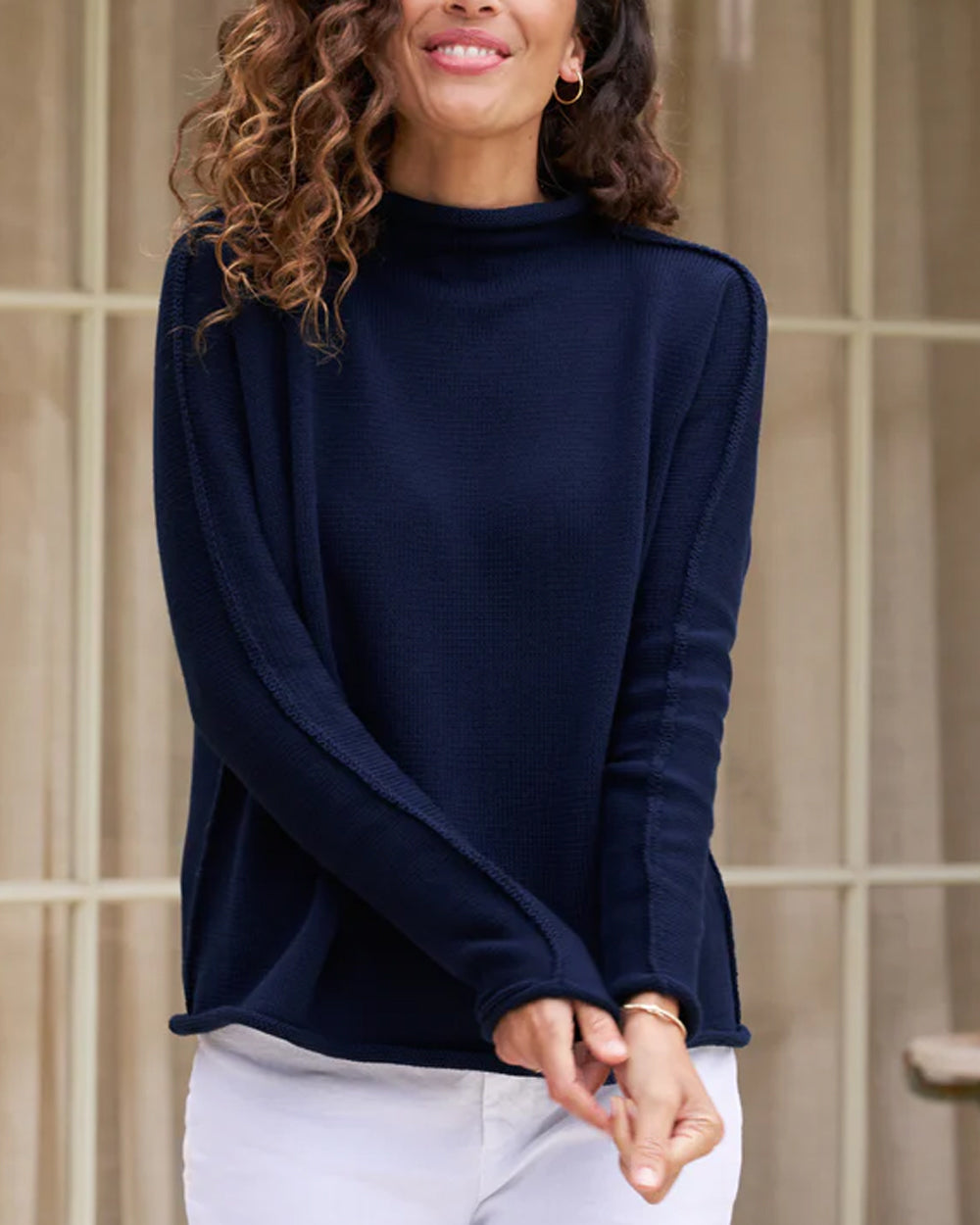 Navy Knit Monterey Sweater