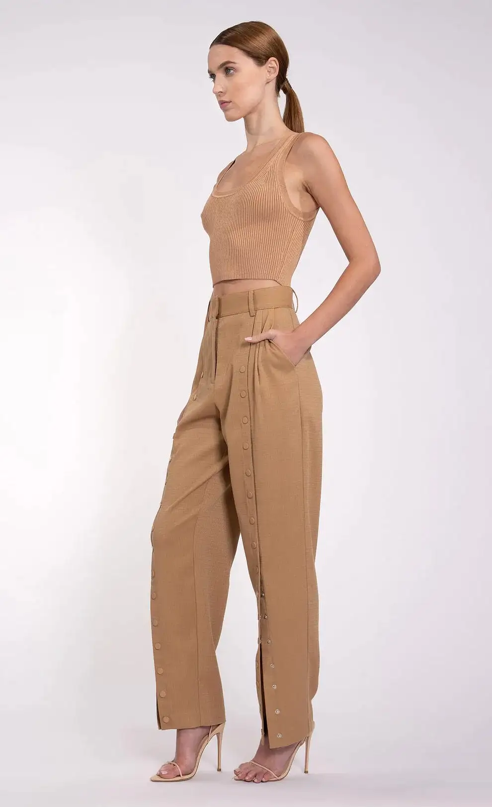 Nonchalant - Cyrus Pant - Sand