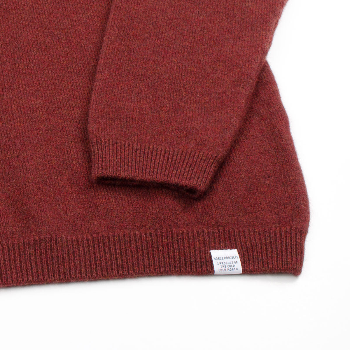 Norse Projects - Sigfred Lambswool Sweater - Red Clay