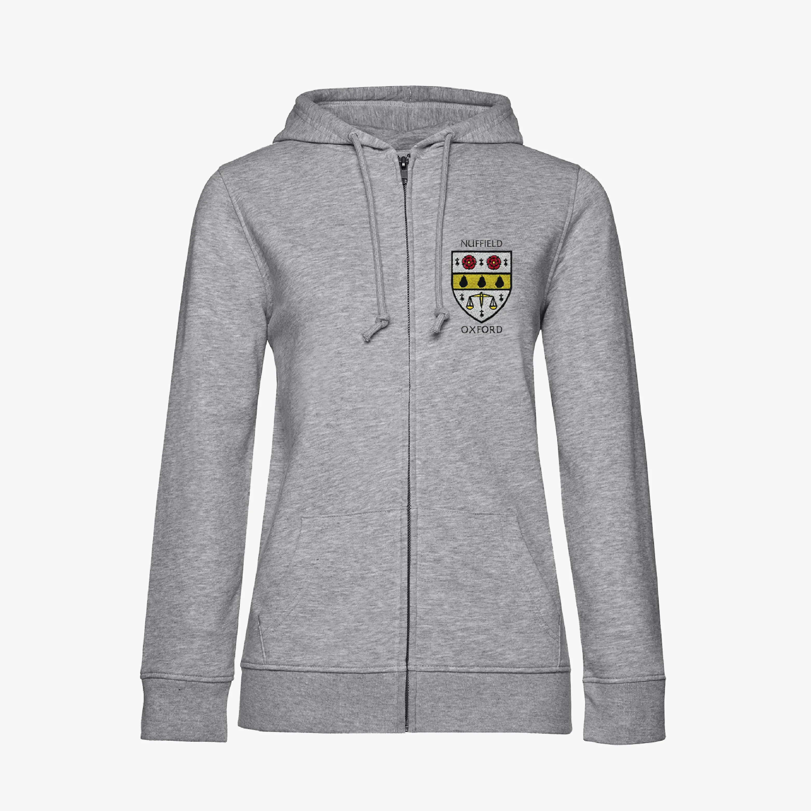 Nuffield College Ladies Organic Embroidered Zip Hoodie