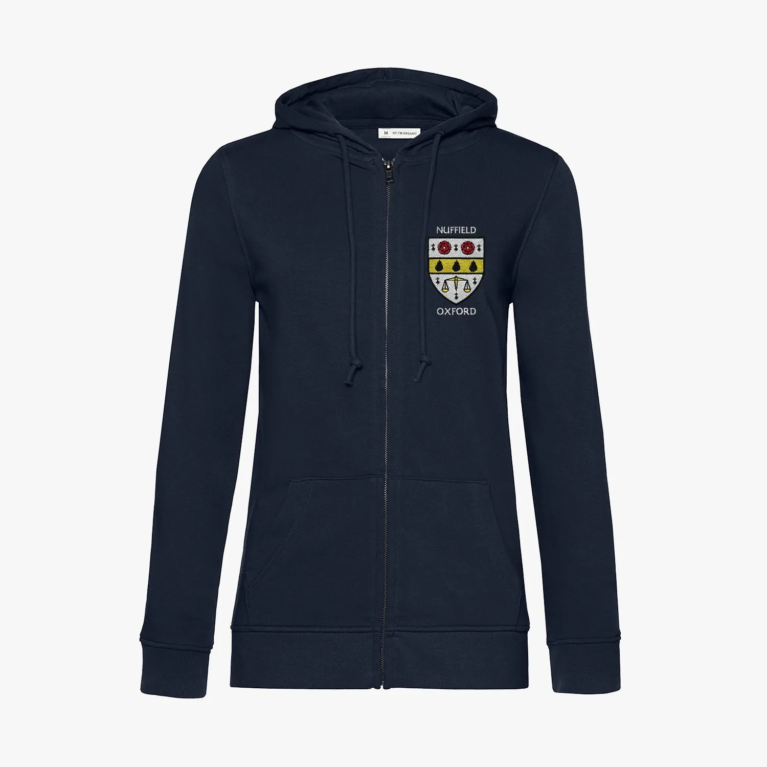 Nuffield College Ladies Organic Embroidered Zip Hoodie