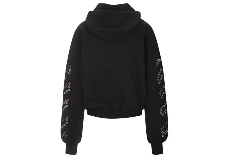 Off -White Eyelet Hoodie 'Black'