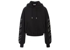 Off -White Eyelet Hoodie 'Black'