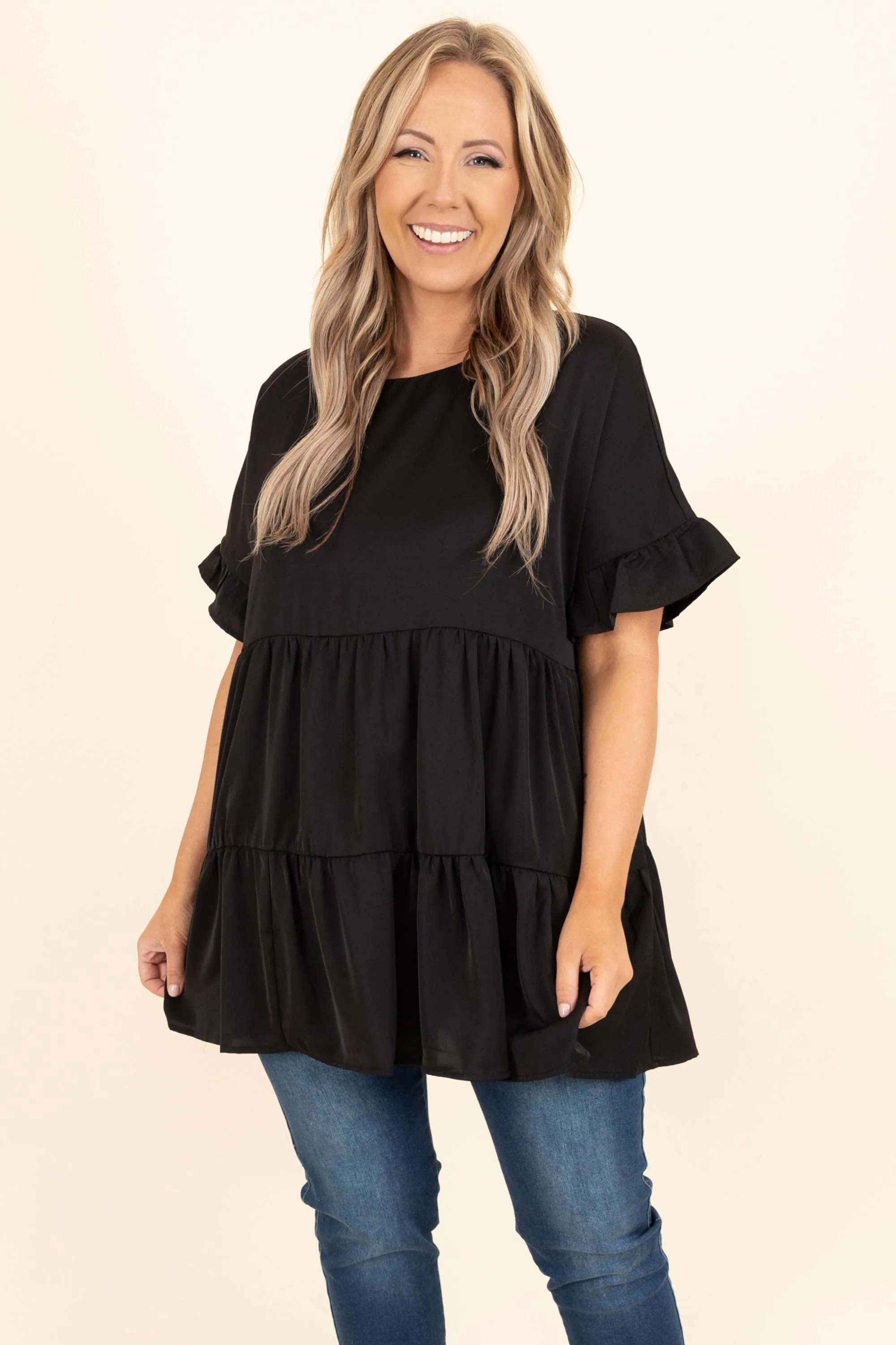 Only In Your Dreams Top, Black