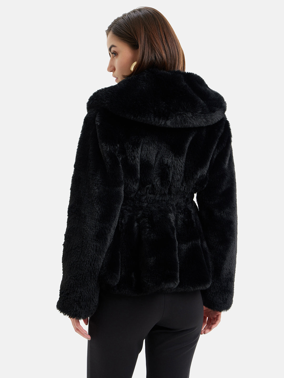 Peplum Fur Jacket