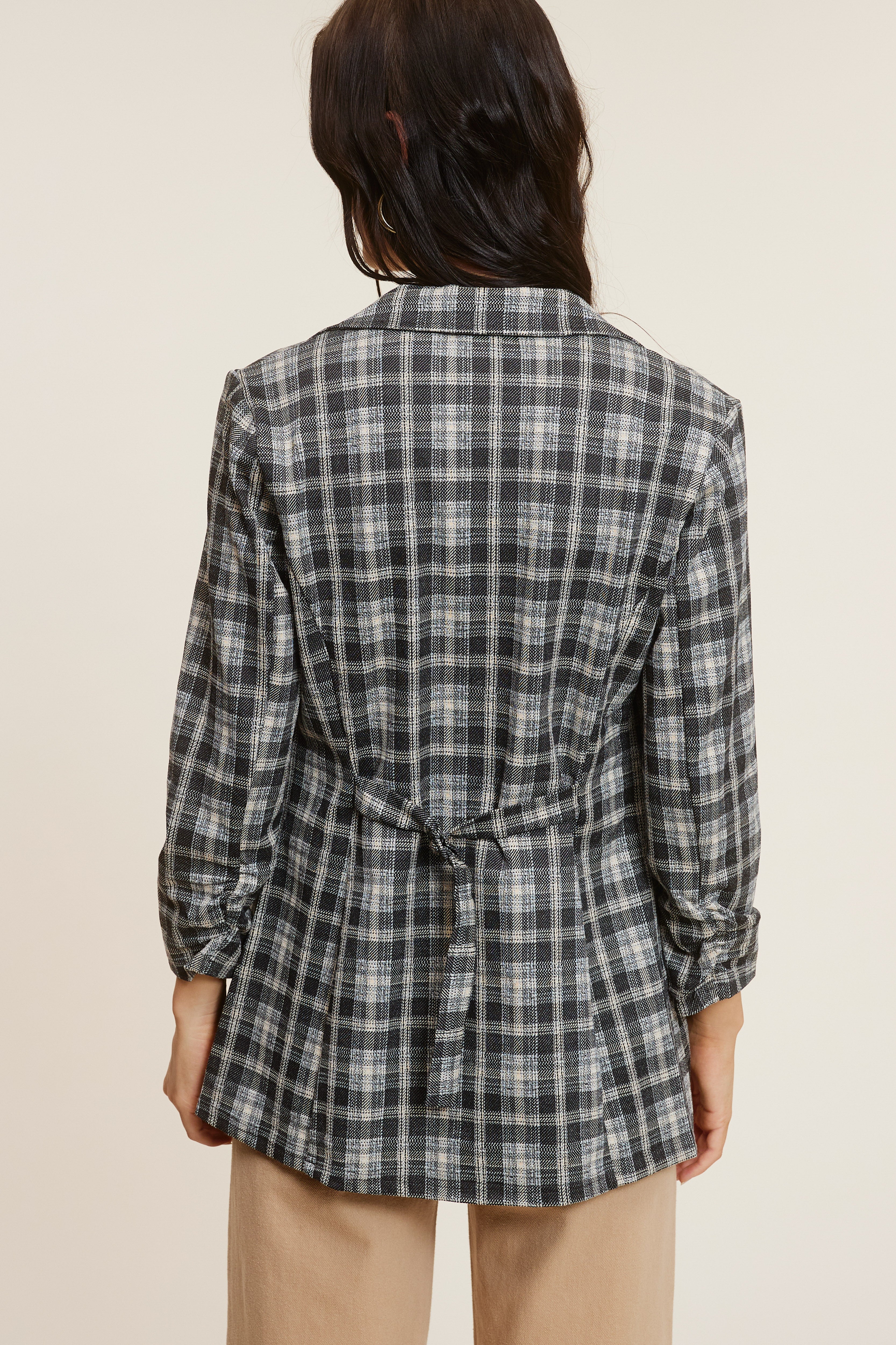 Plaid Blazer