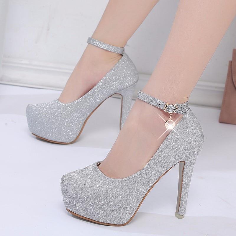 Platform Strap Heels Pumps Shoes