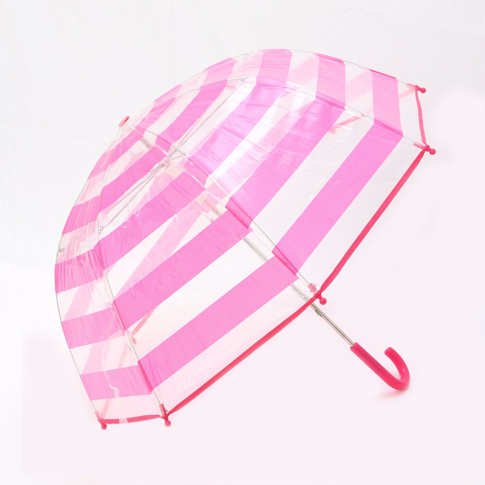 Pluie Pluie Girls Fuchsia Striped Umbrella