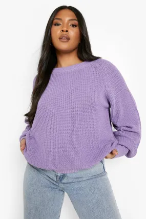 Plus Recycled Cropped Sweater