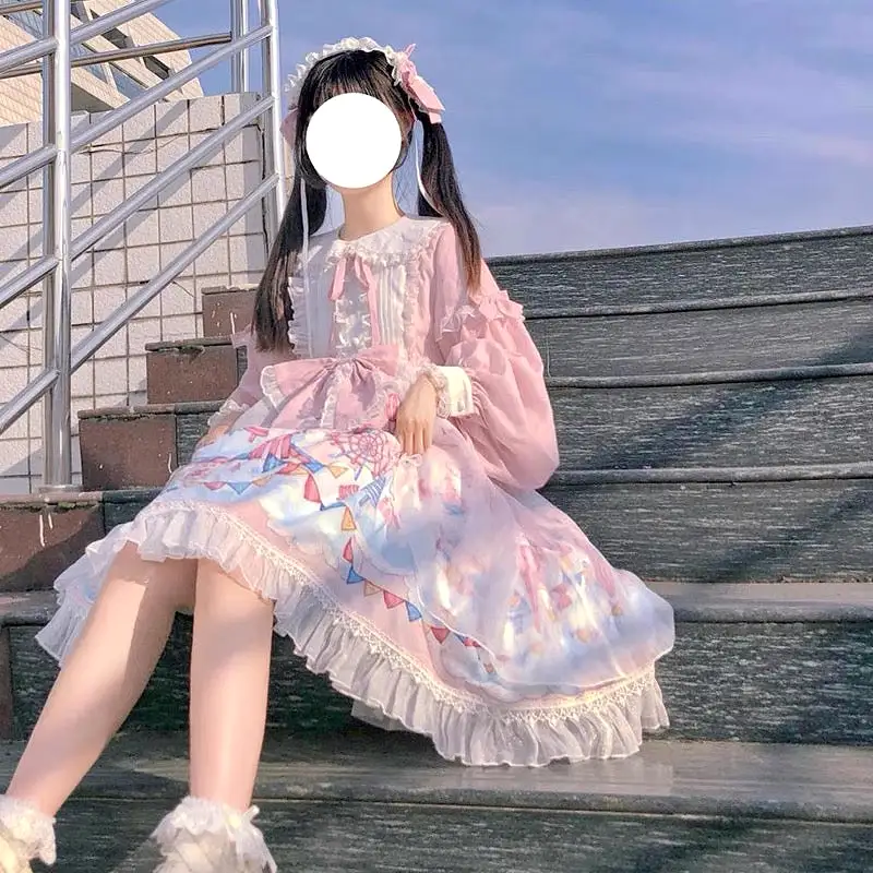 Plus size lolita dress more kawaii candy world