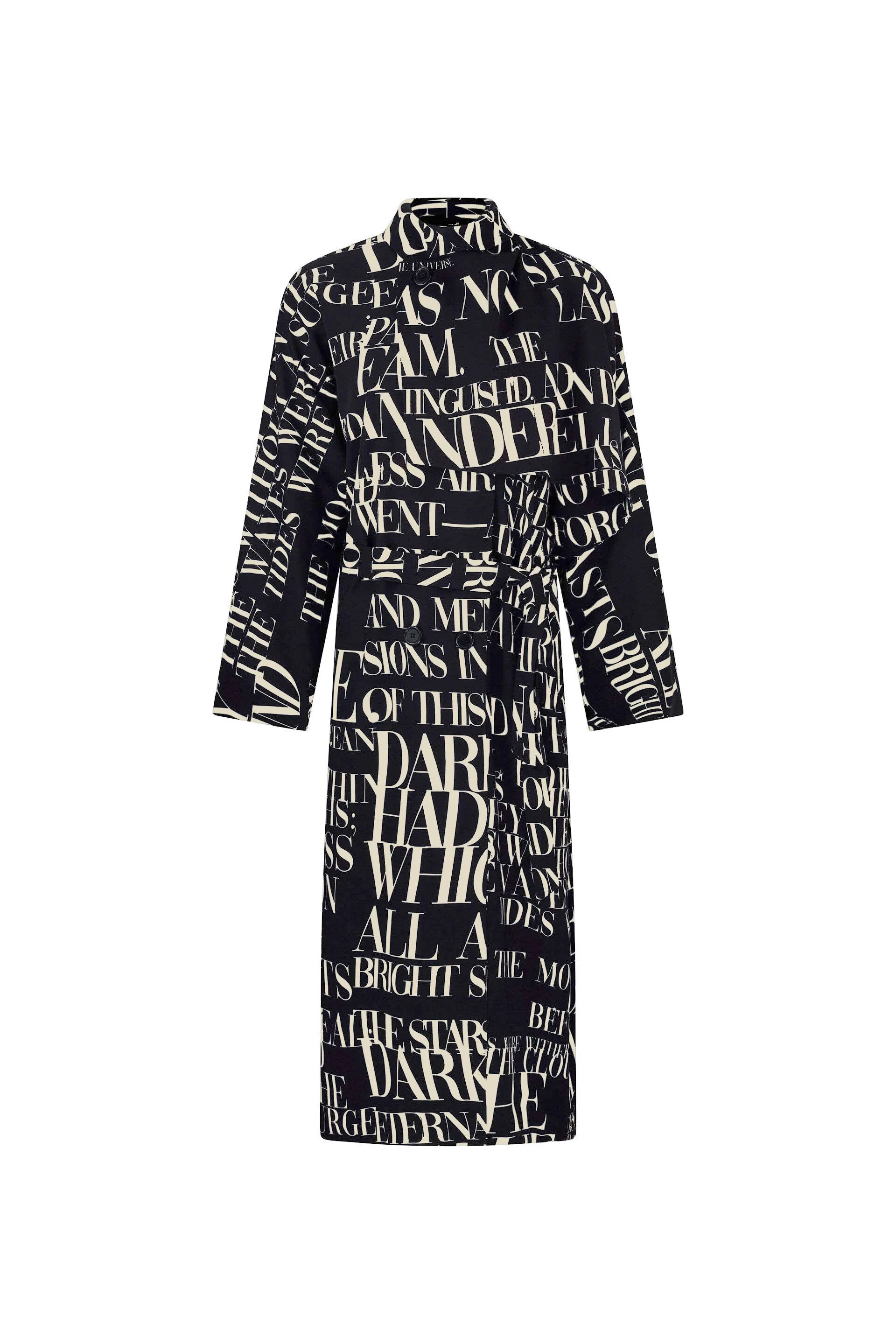 'POEME NOIR' NEW WAVE COAT