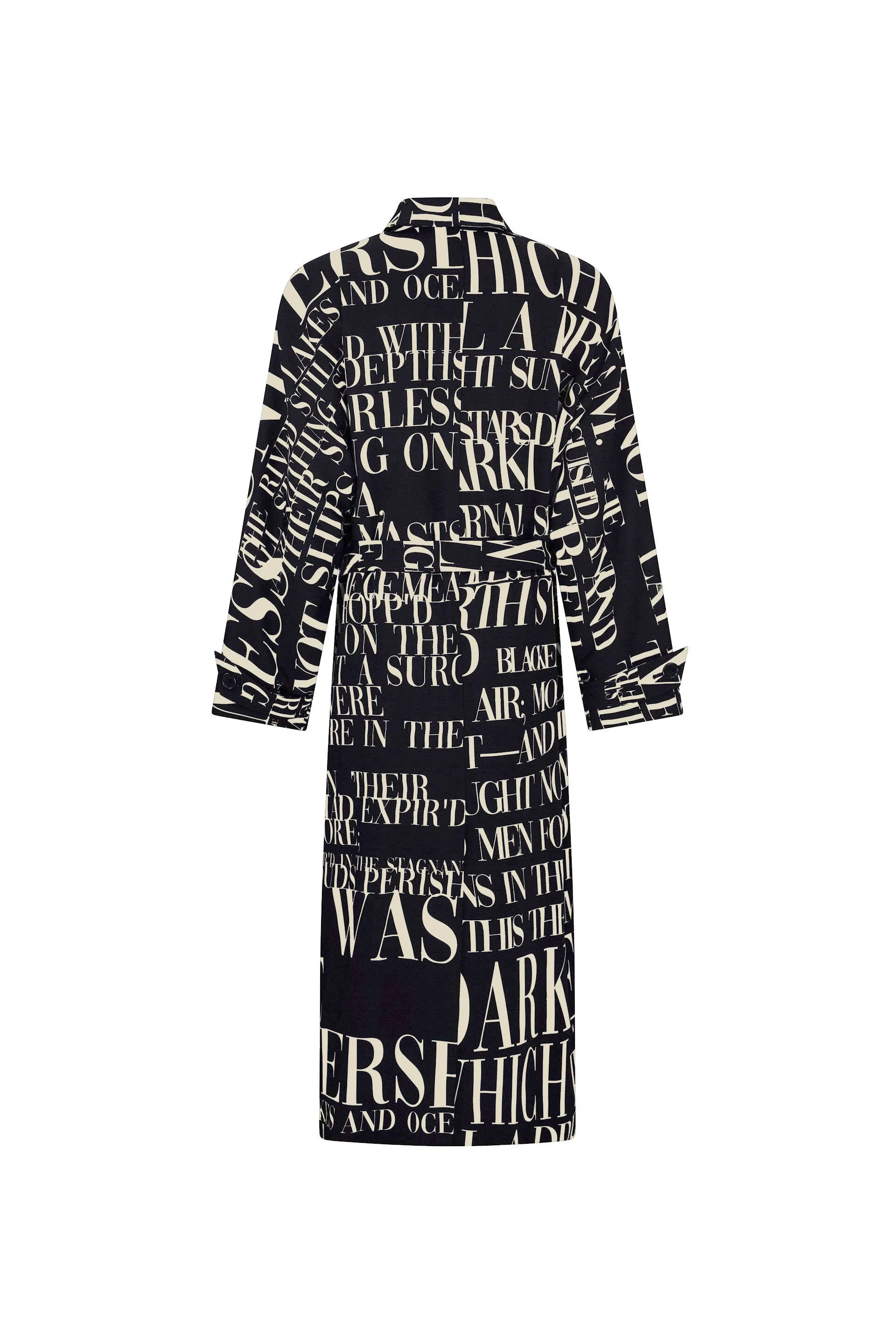 'POEME NOIR' NEW WAVE COAT