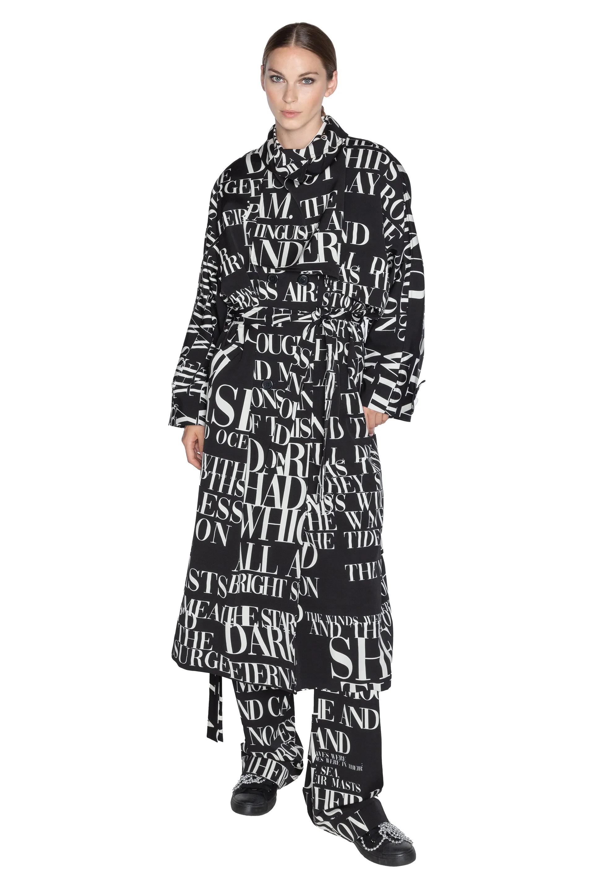 'POEME NOIR' NEW WAVE COAT