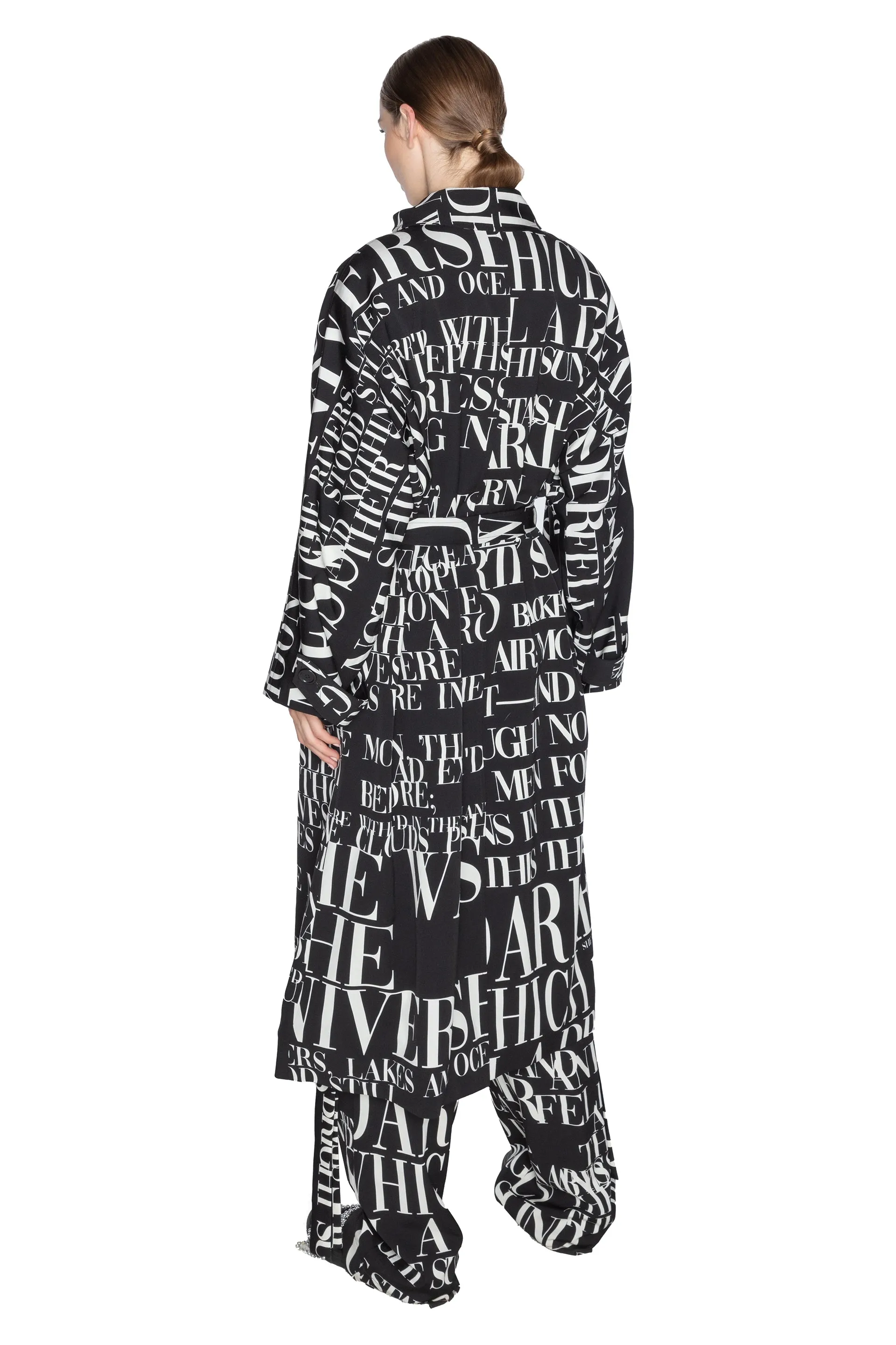 'POEME NOIR' NEW WAVE COAT