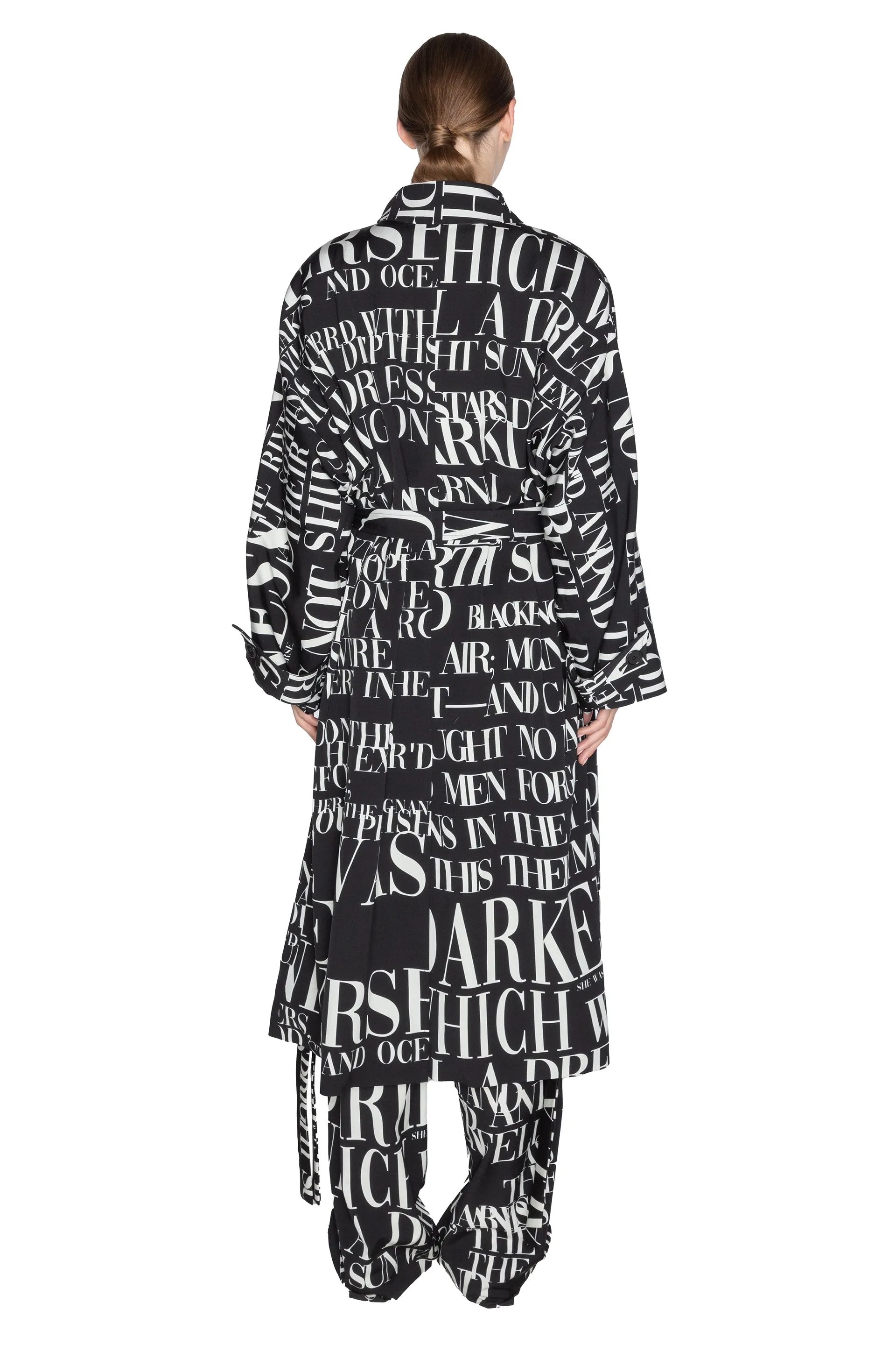 'POEME NOIR' NEW WAVE COAT