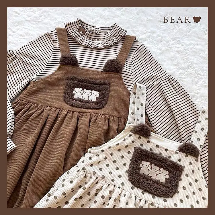 Pre-order 3 little bears 2021Fw strap dress