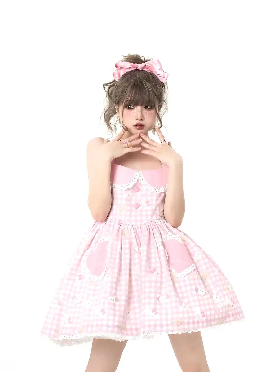 Pre-ordered Mikko X canmiyo halter dress heart shape pocket