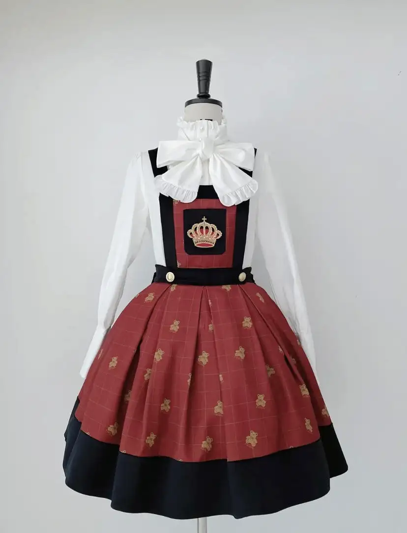 Premium Lolita collection - Teddy Family Embroidery SK dress / jacket / Vest