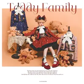 Premium Lolita collection - Teddy Family Embroidery SK dress / jacket / Vest