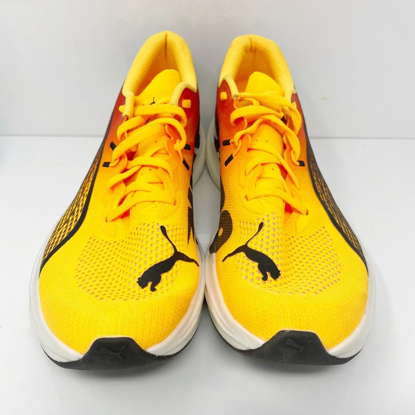 Puma Mens Deviate Nitro 3 310474-01 Yellow Running Shoes Sneakers Size 13