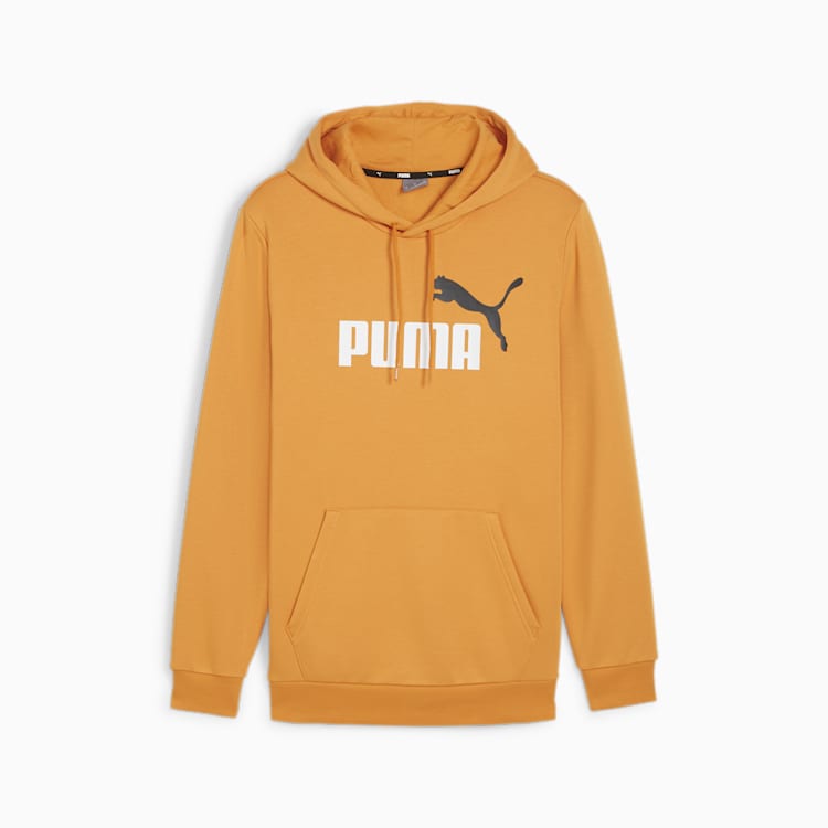 PUMA MEN'S ESSENTIAL LOGO YELLOW HOODIE