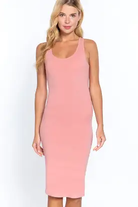 Racerback Sleeveless Midi Dress