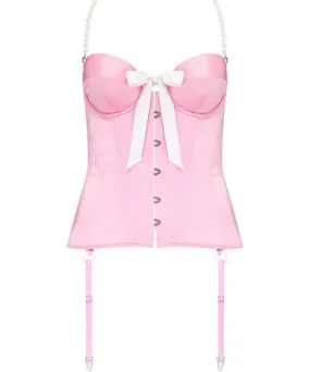 Scarlett Gasque Women's Pink / Purple Pearl-Basque Corset