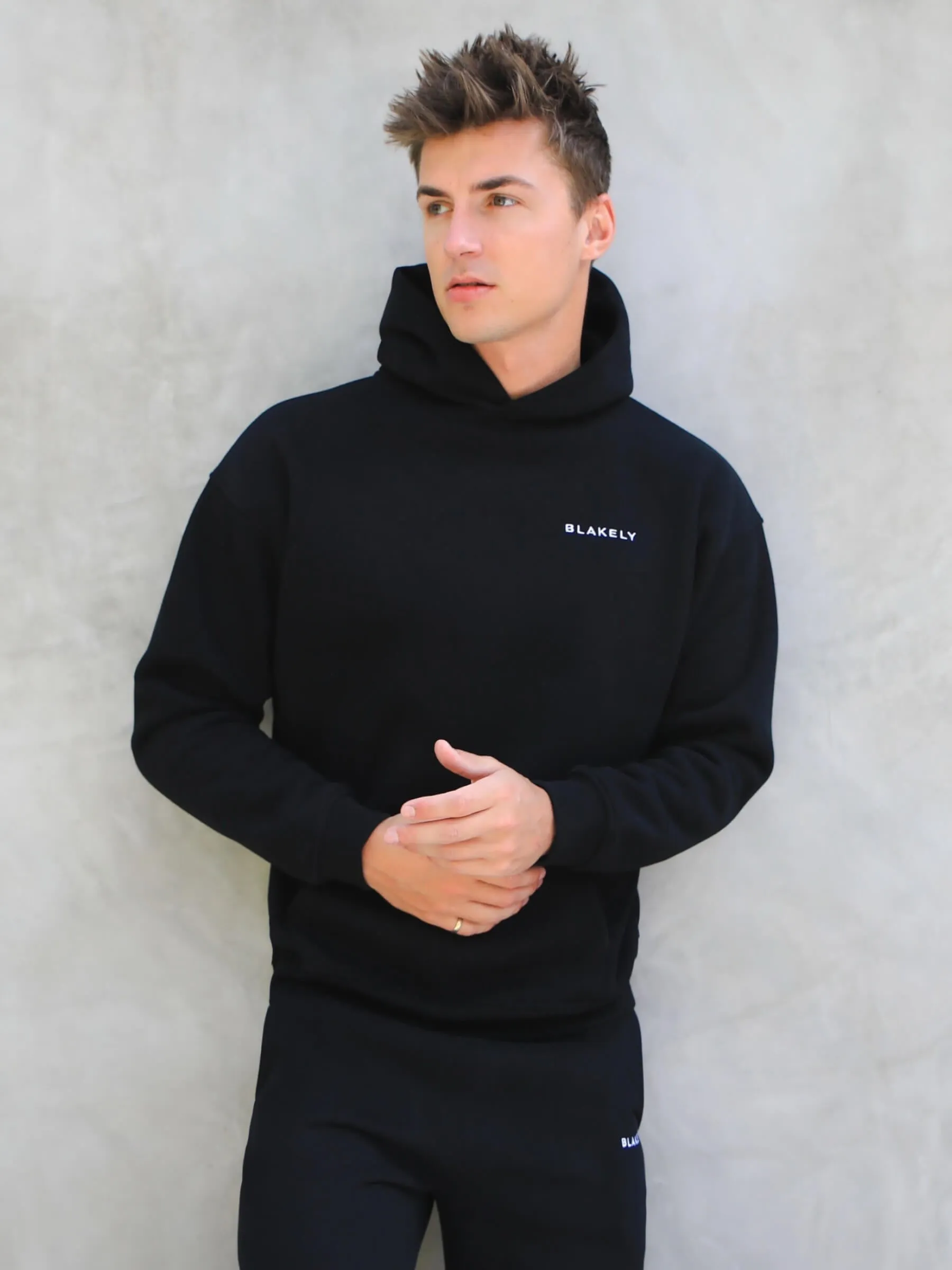 Series Relaxed Hoodie - Black