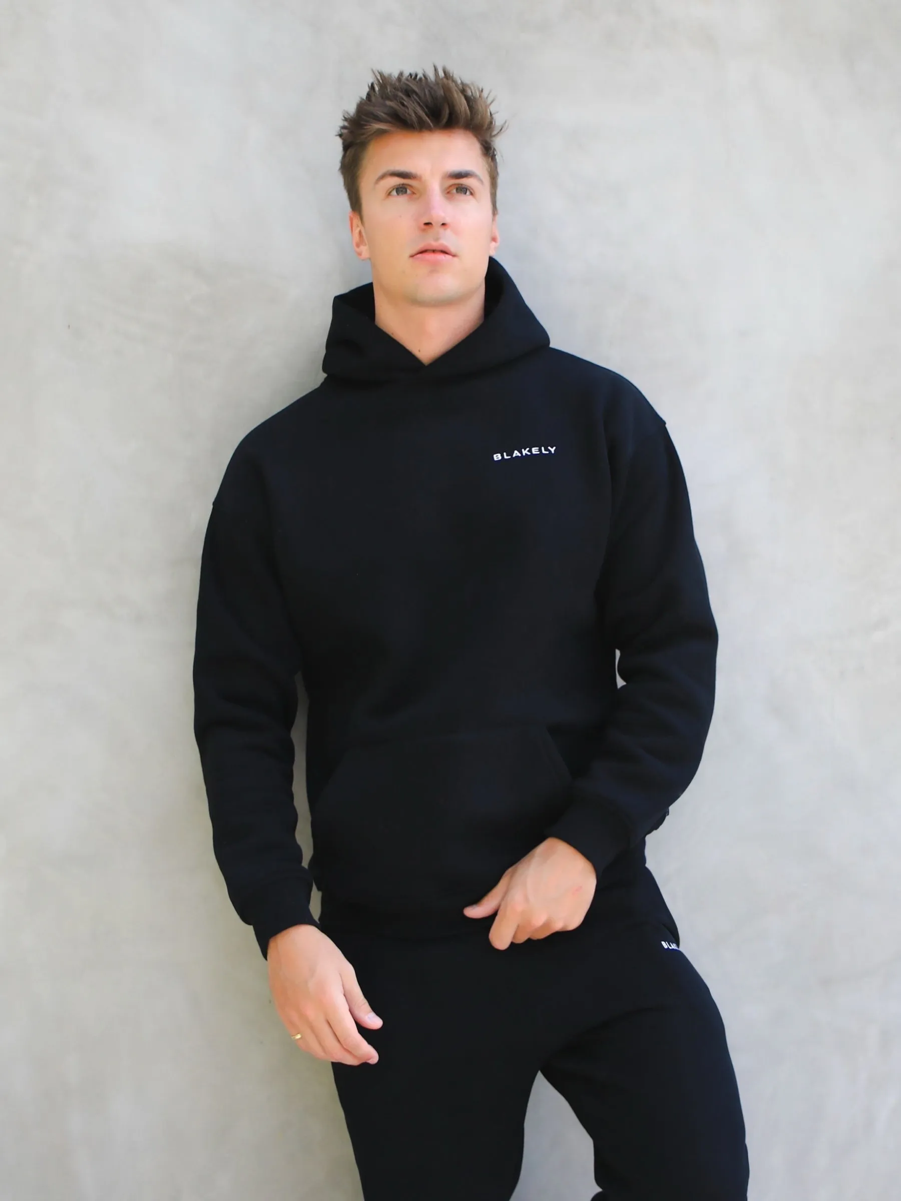 Series Relaxed Hoodie - Black