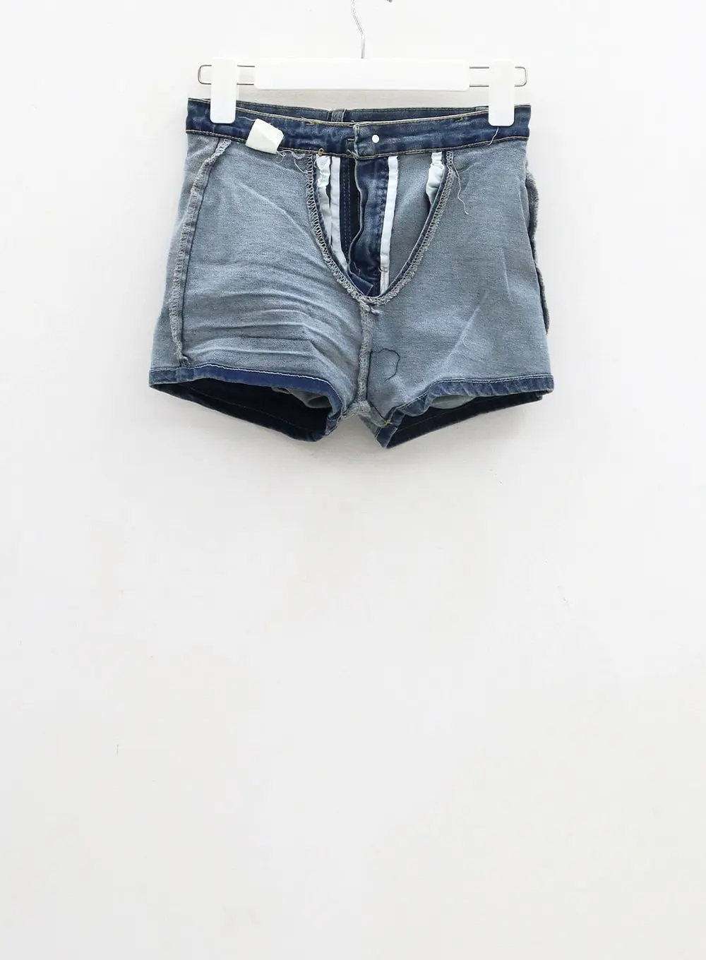 Side Slit Denim Mini Skirt CJ325