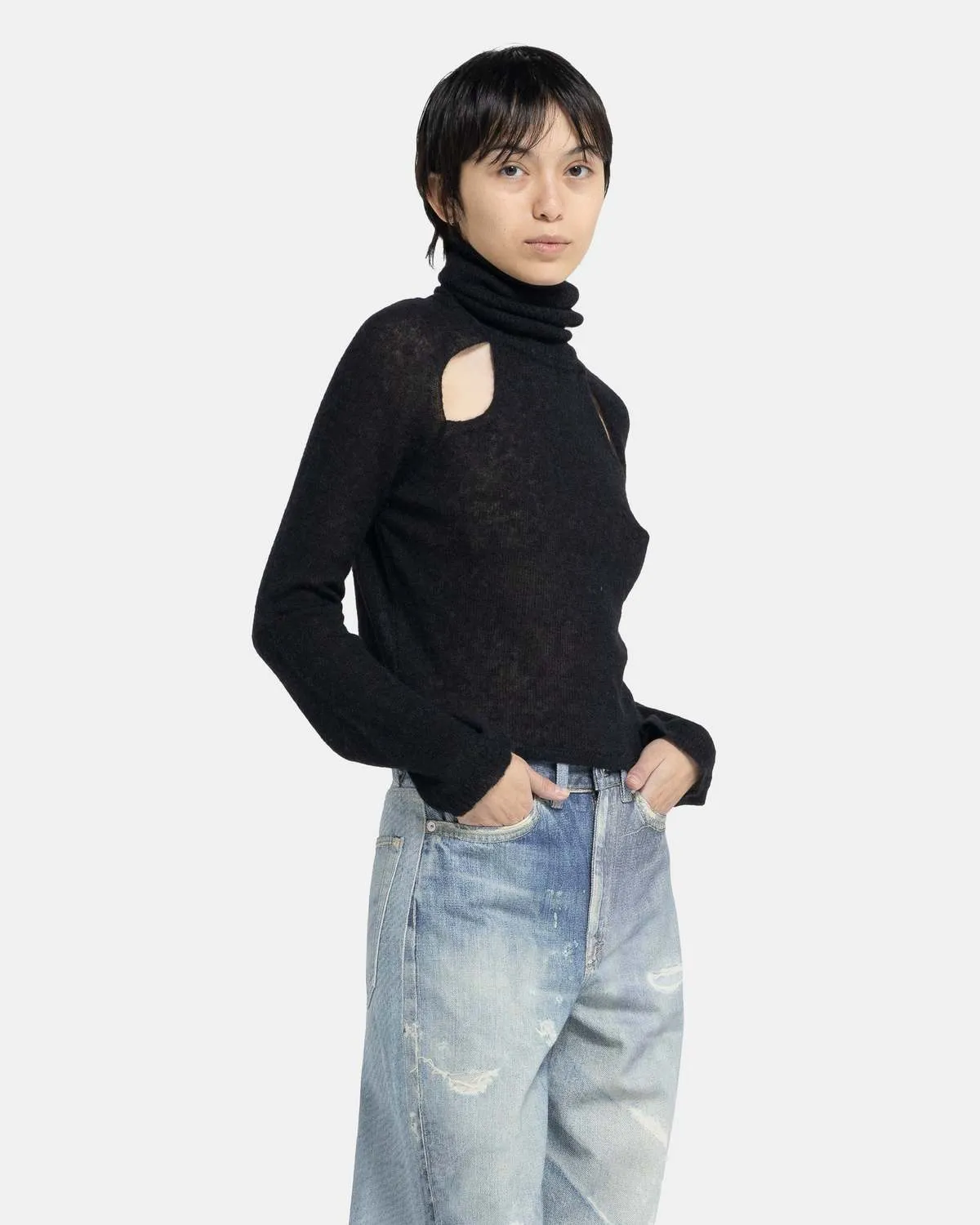 Slice Turtleneck - Black