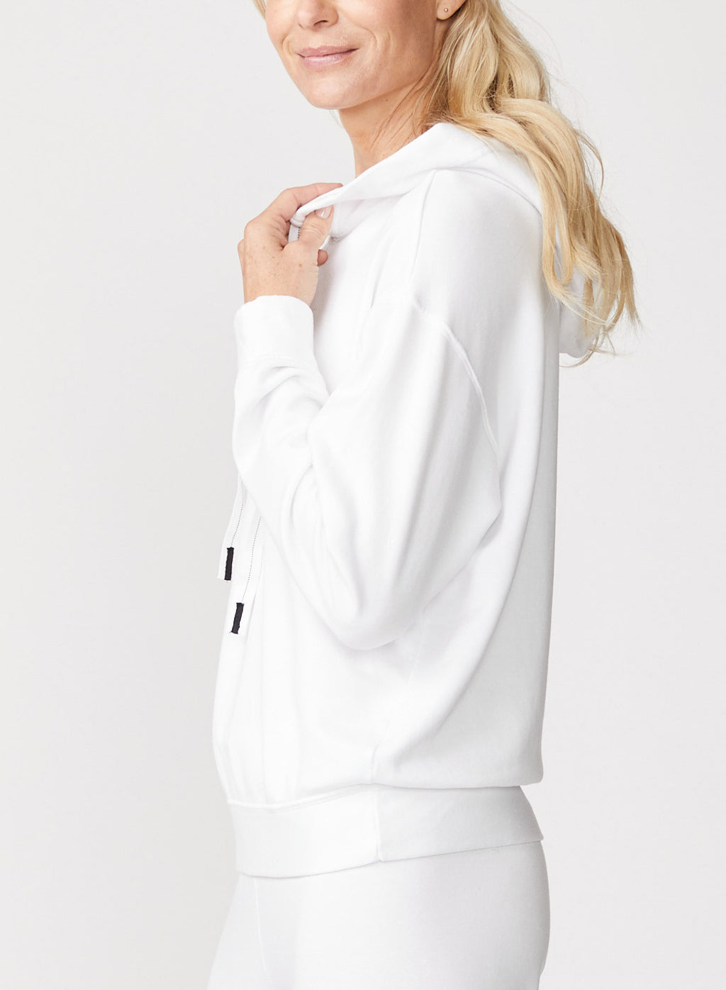 Softest Fleece Hoodie in White