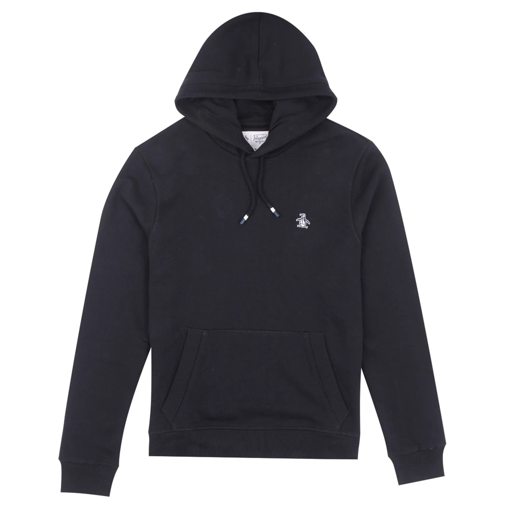 Sticker Pete Organic Cotton Fleece Pullover Hoodie In True Black