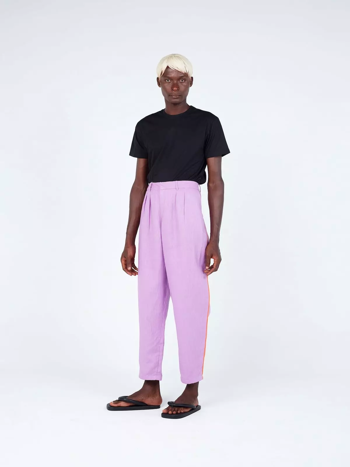 Stripe Seam Carrot Pants