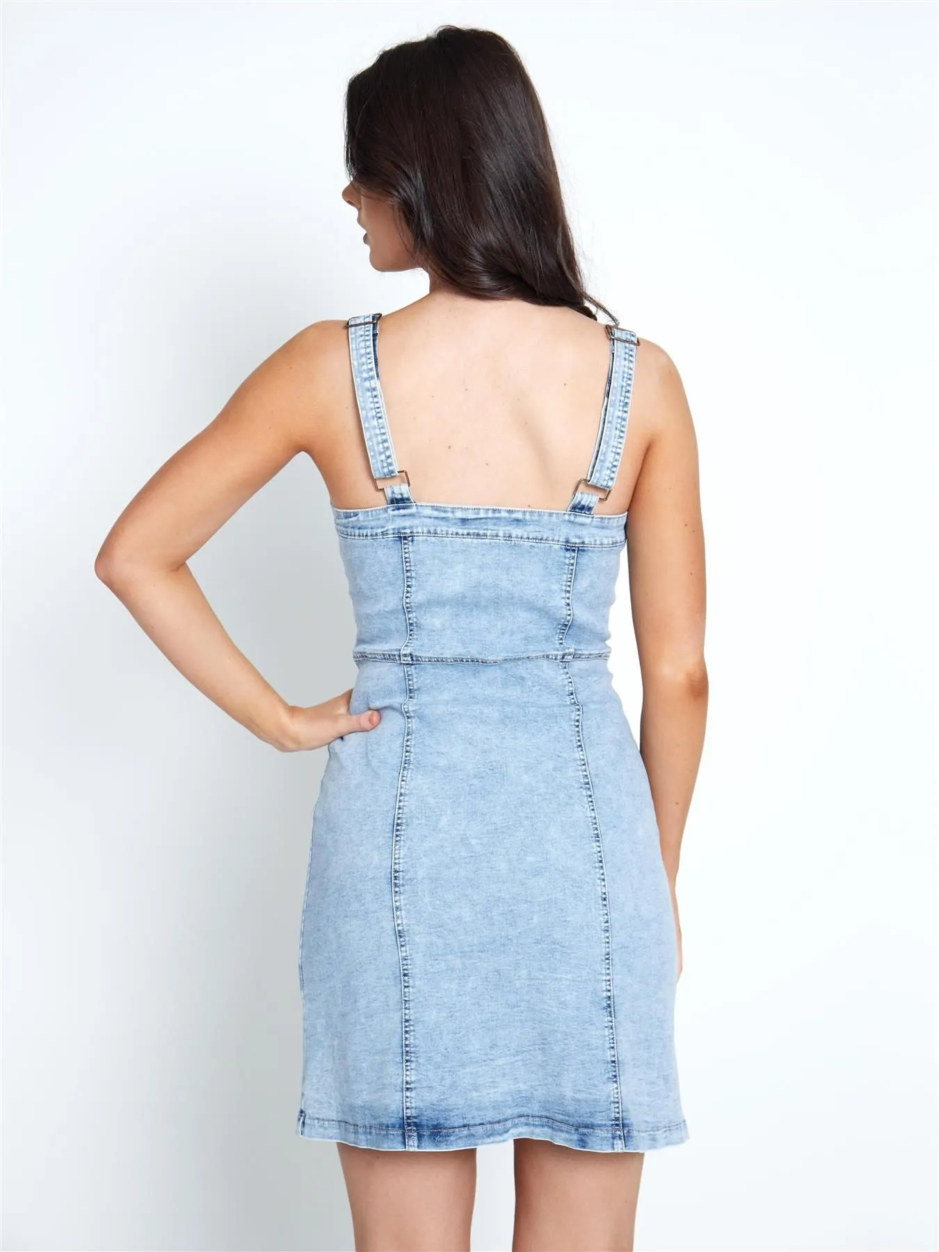 Summer Bodycon Denim Dress, UK Sizes 6 to 14