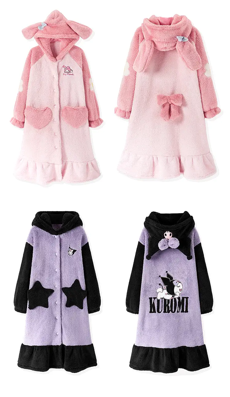 super warm 2021 Fw my melody pyjamas dress