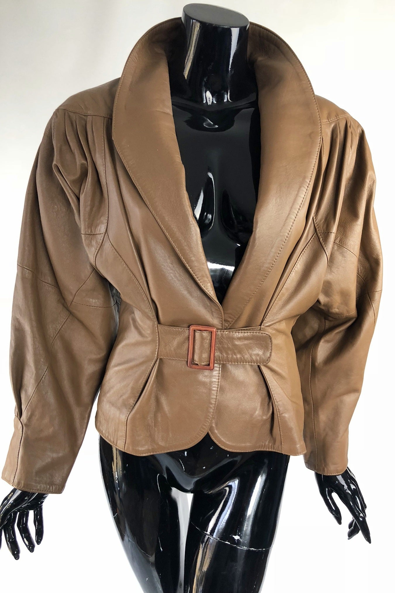 Taupe This Leather Jacket