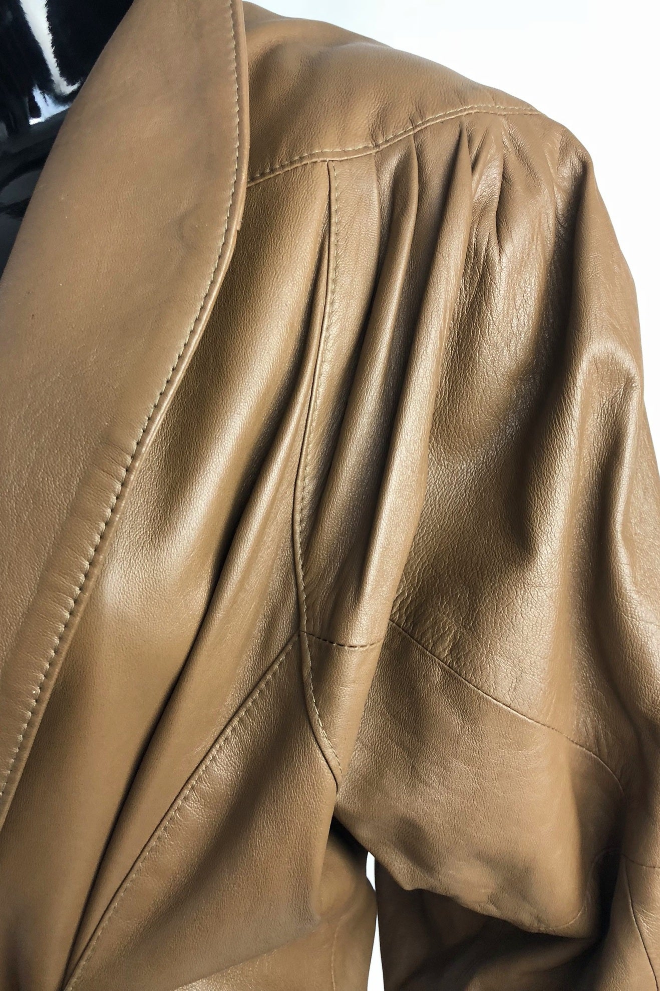 Taupe This Leather Jacket