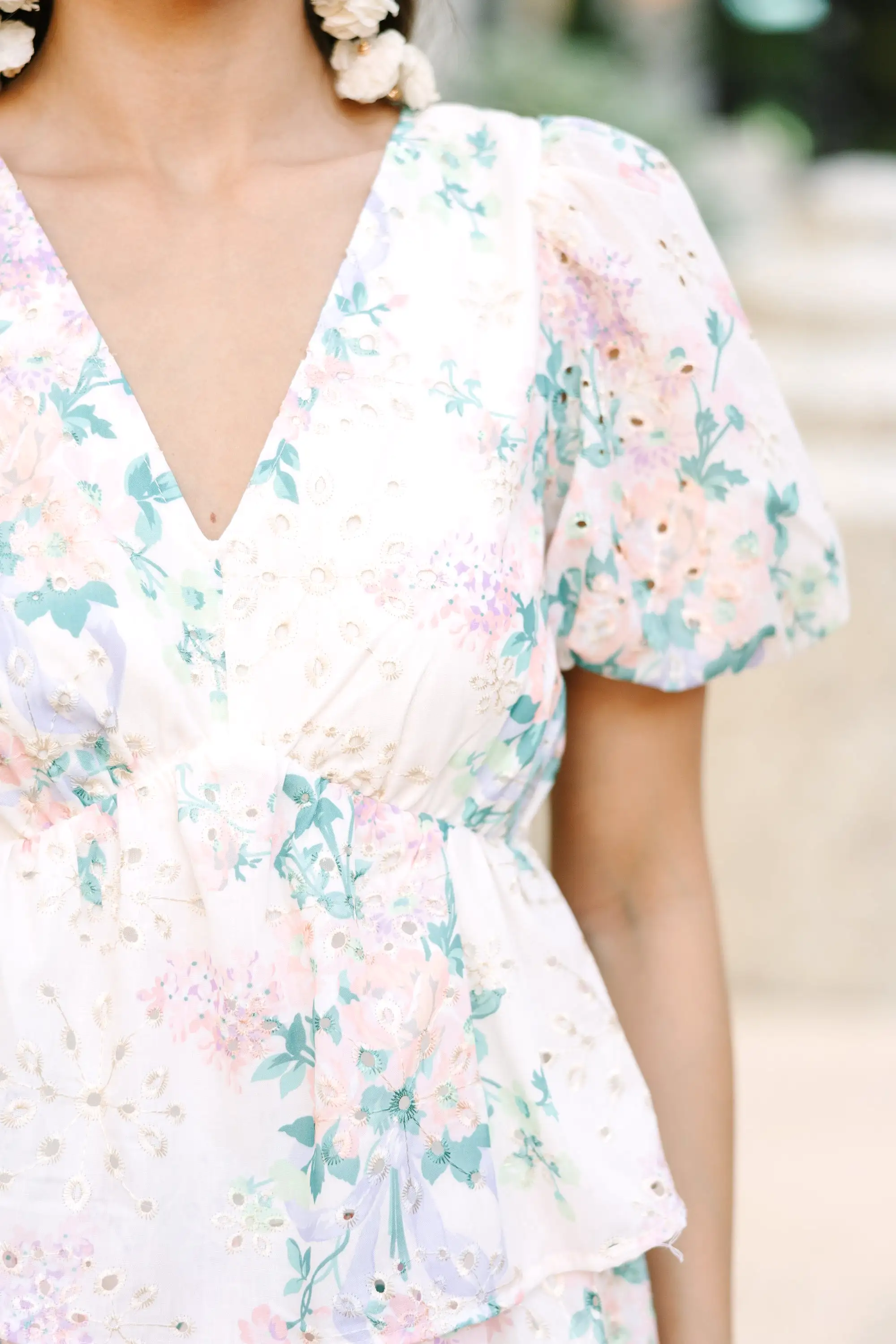 This Is The Time Peach Pink Floral Dress