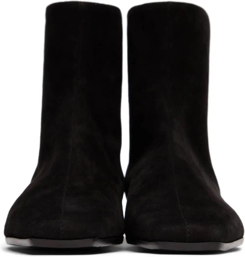 TOTEME Black Western Boots