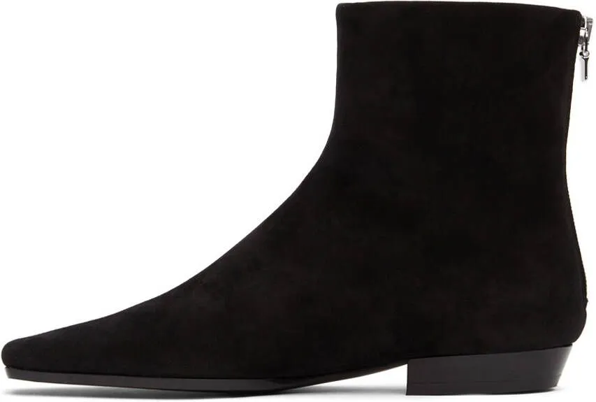 TOTEME Black Western Boots