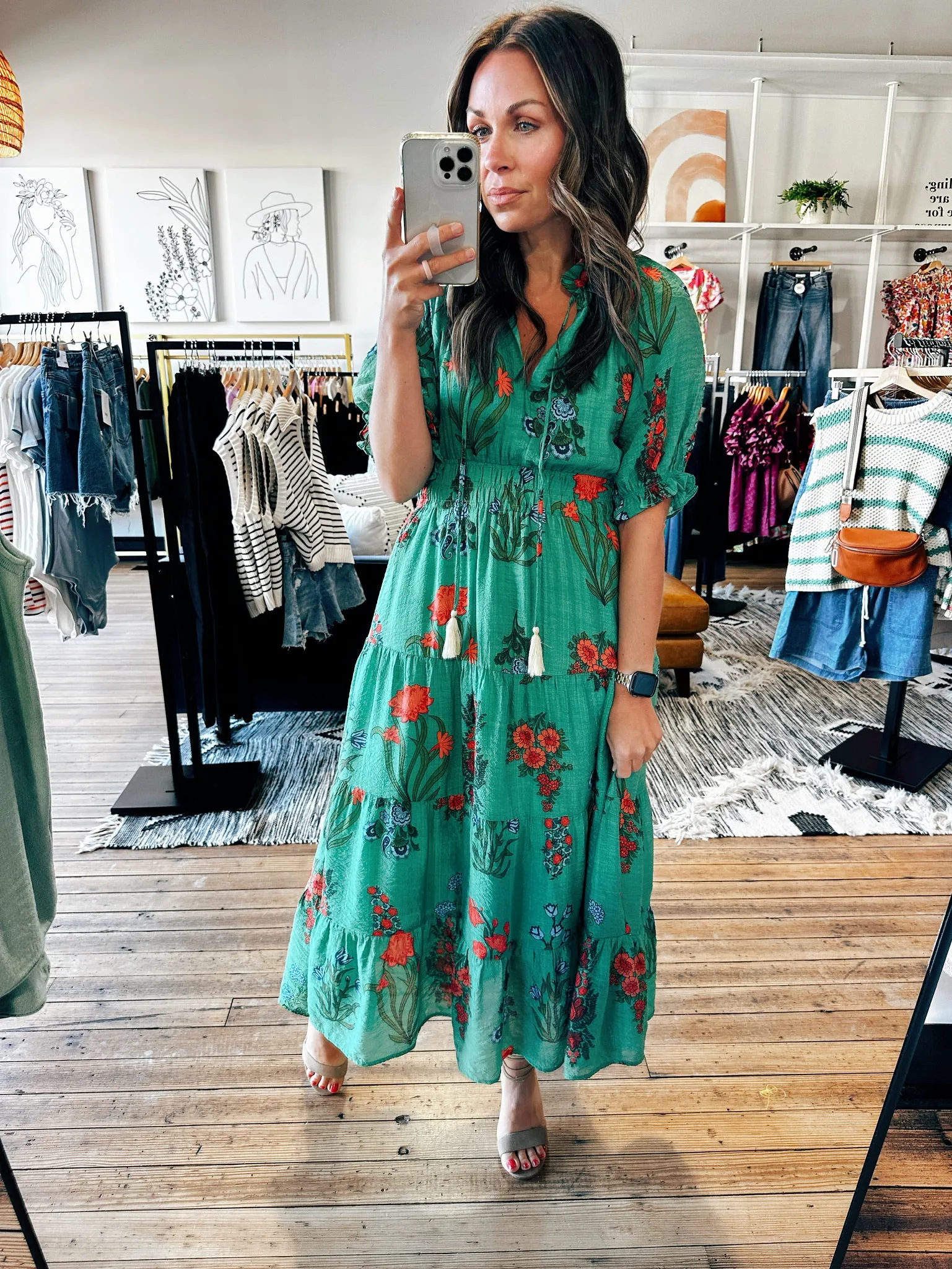 Tracy Tiered Floral Dress