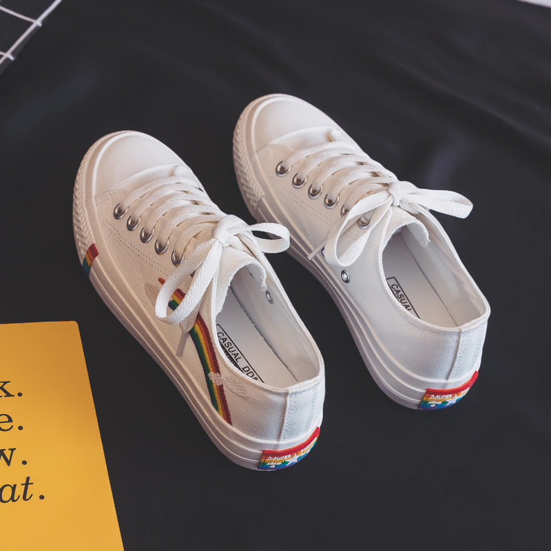 ULZZANG RAINBOW CANVAS SHOES BY81015