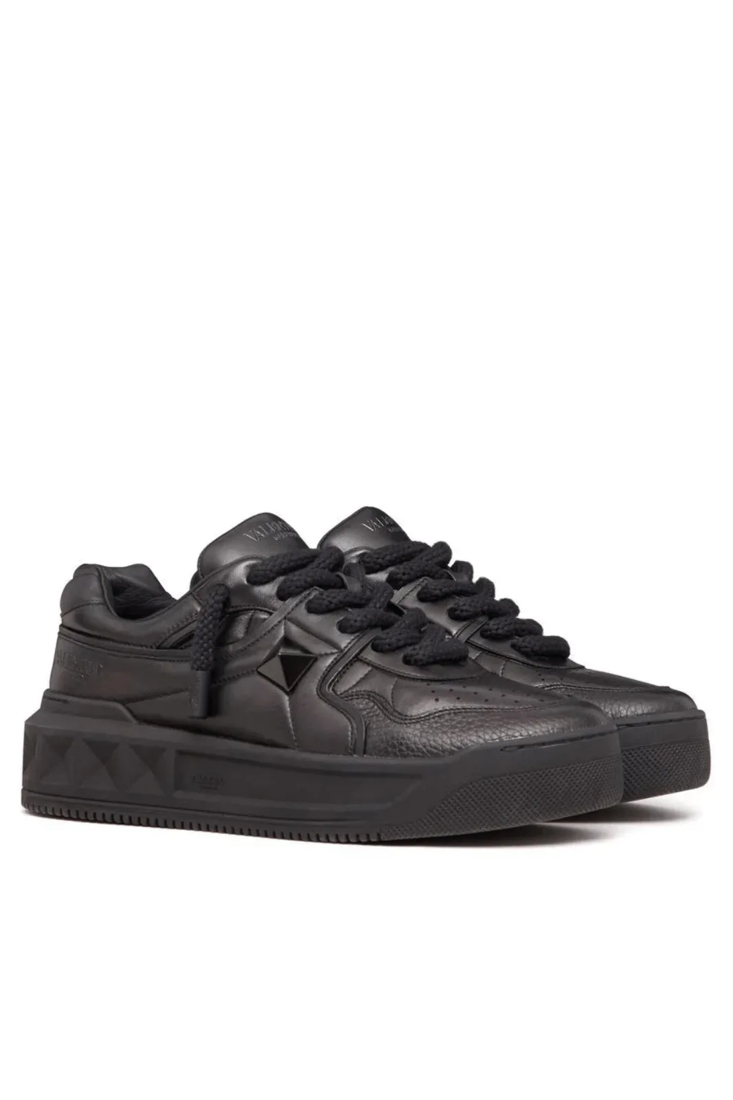 Valentino Garavani One Stud XL leather sneakers Black