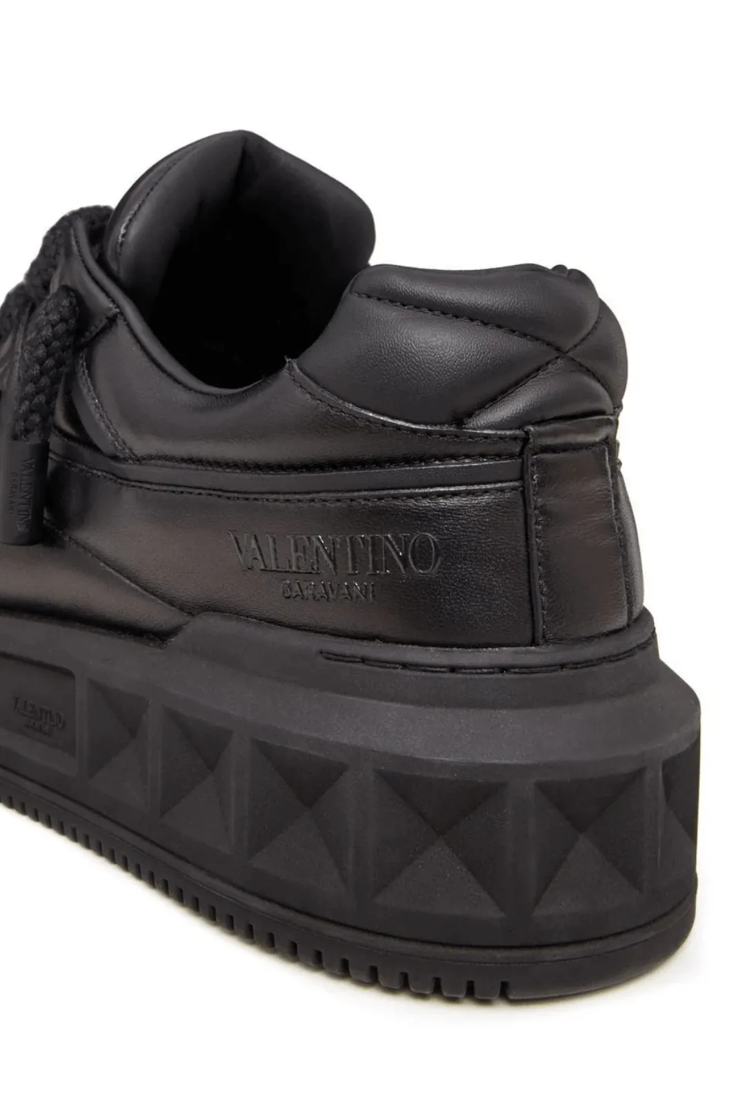 Valentino Garavani One Stud XL leather sneakers Black