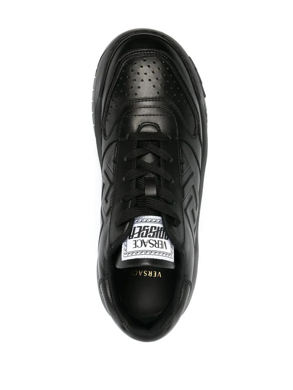 Versace Odissea Greca Black Chunky-Sole Sneakers