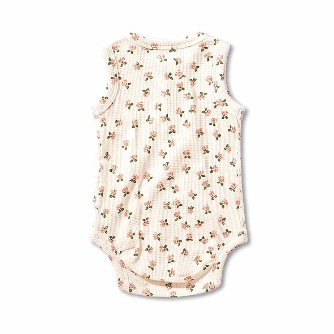 Winter Bouquet Waffle Tank Bodysuit