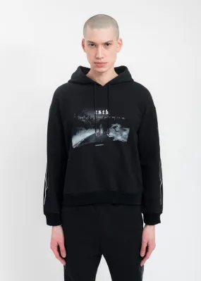 Wood Short Hoodie - Black