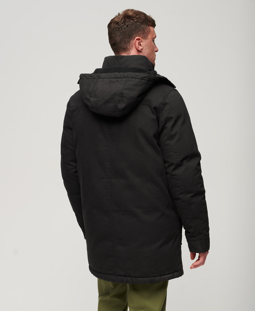 Workwear Hooded Parka Jacket | Noir